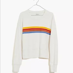 Madewell stripe sweatshirt